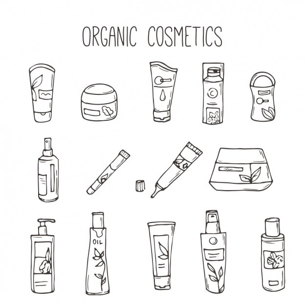 Organic cosmetics collection