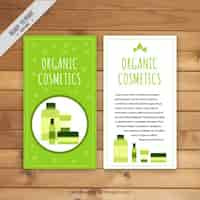 Free vector organic cosmetics, hand drawn