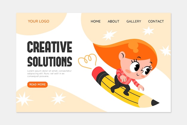 Organic creative solutions web template