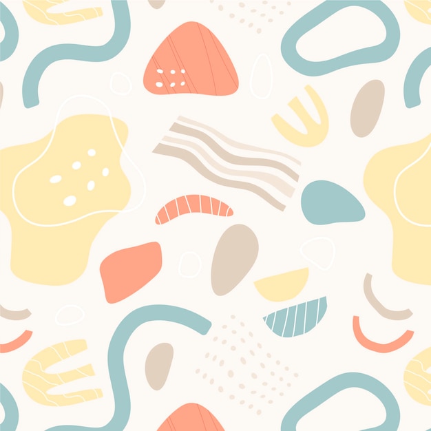 Free vector organic flat abstract element pattern