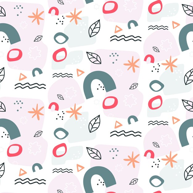 organic flat abstract element pattern