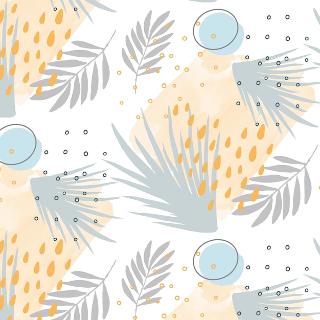 Free vector organic flat abstract element pattern