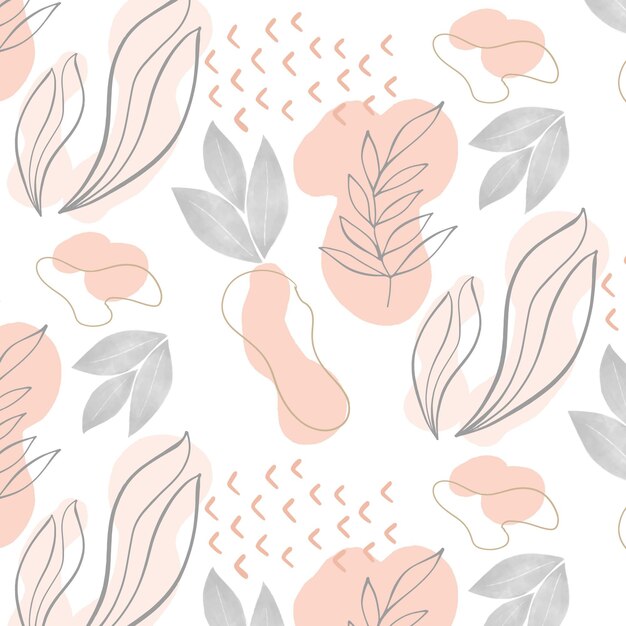 Organic flat abstract element pattern