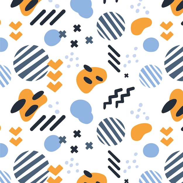 Organic flat abstract element pattern