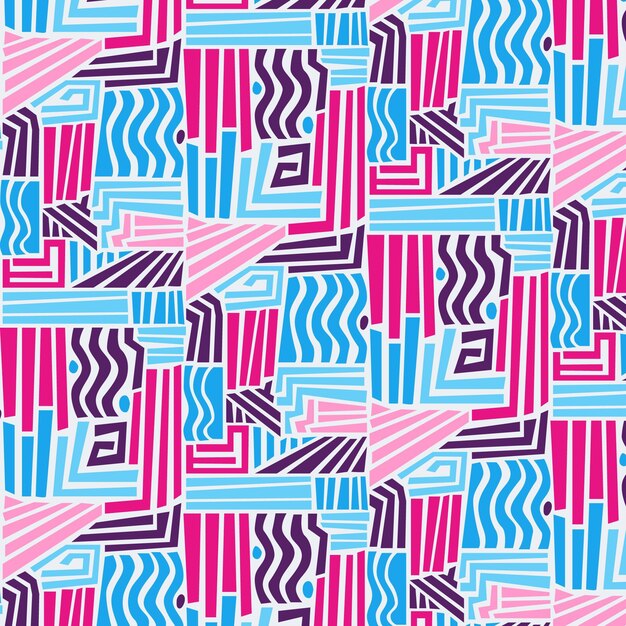 Organic flat abstract element pattern