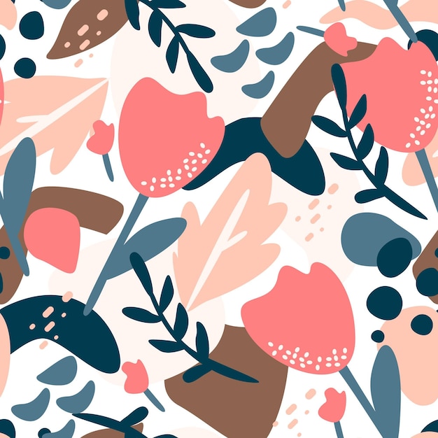 Free vector organic flat abstract element pattern