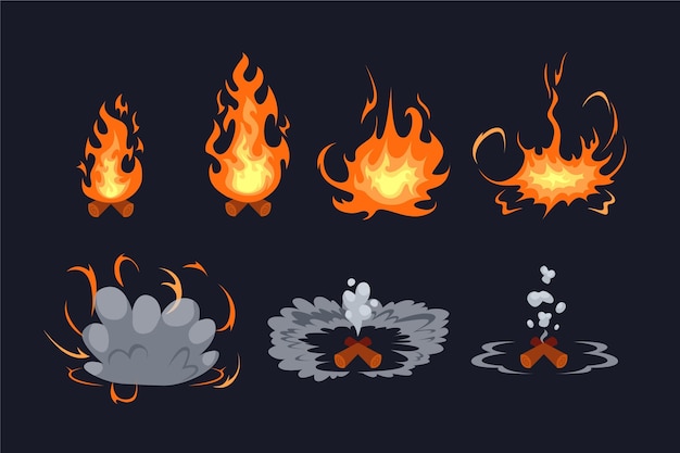 Anime Fire Vector Art, Icons, and Graphics for Free Download