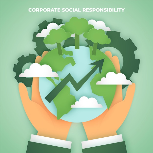 Free vector organic flat csr concept illustrated