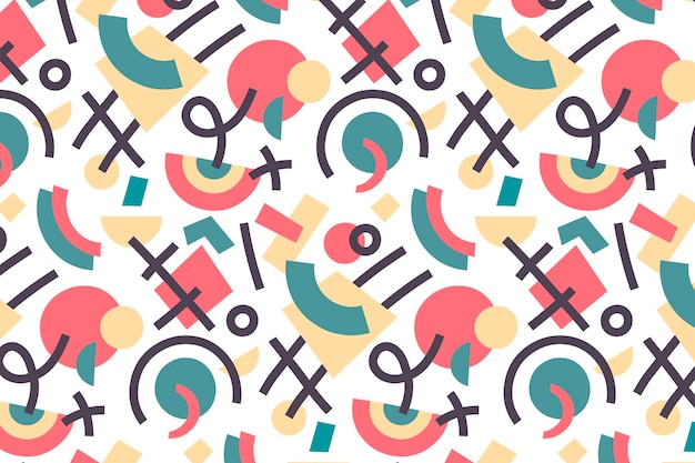 Organic flat design abstract element pattern