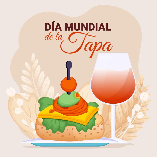 Organic flat dia mundial de la tapa illustration