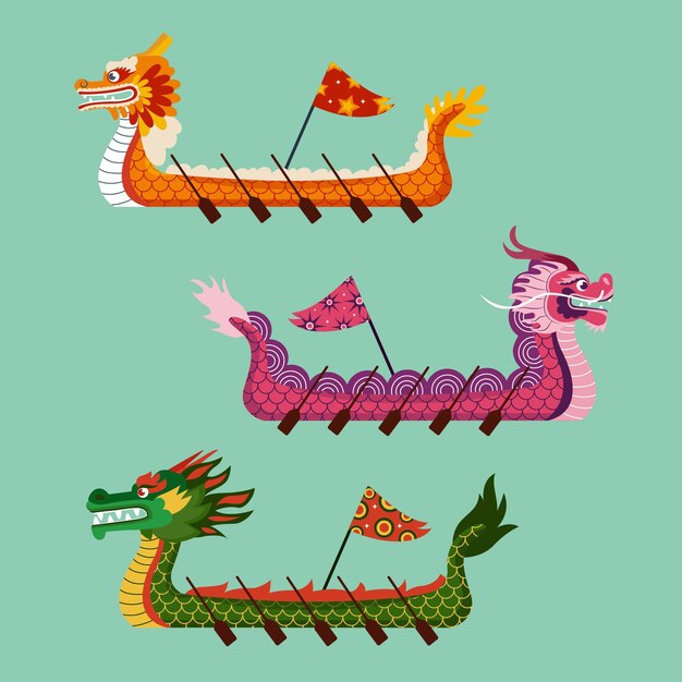 organic flat dragon boat collection