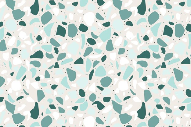 Organic flat monochromatic terrazzo pattern