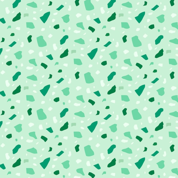 Organic flat monochromatic terrazzo pattern