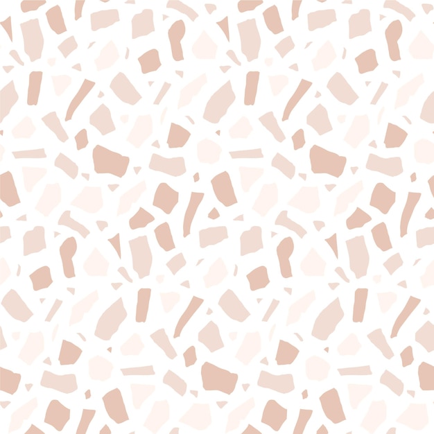 Organic flat monochromatic terrazzo pattern