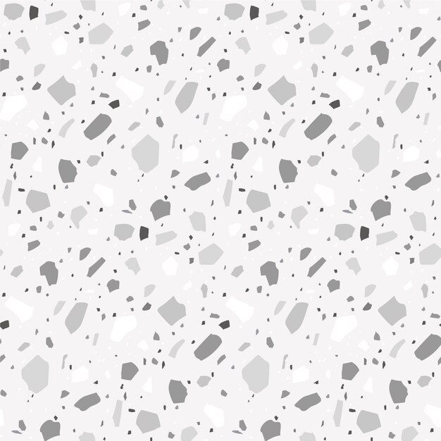 Organic flat monochromatic terrazzo pattern