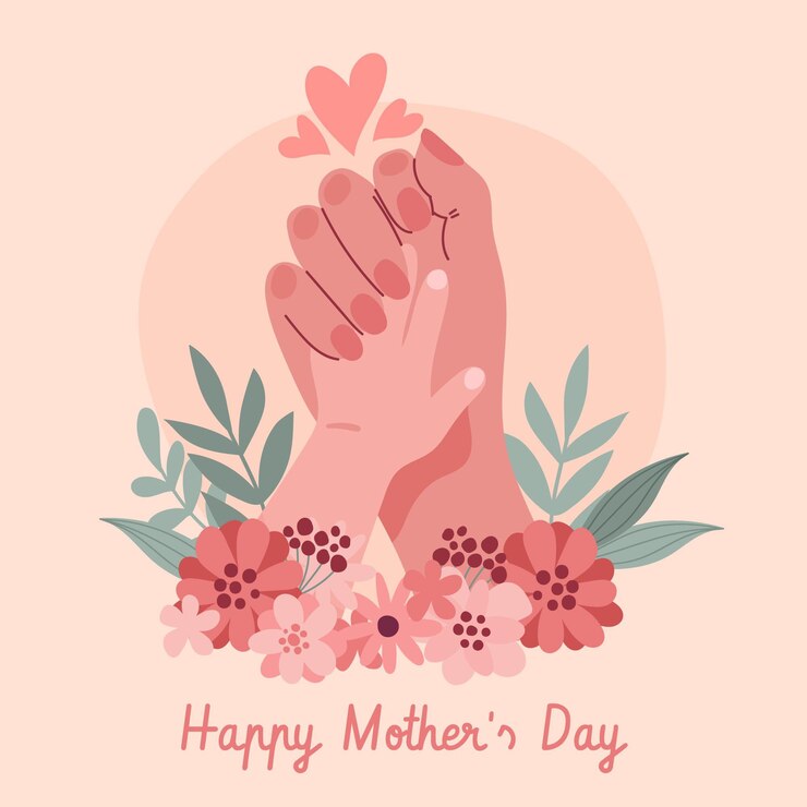 Free Vector organic flat mother's day illustration