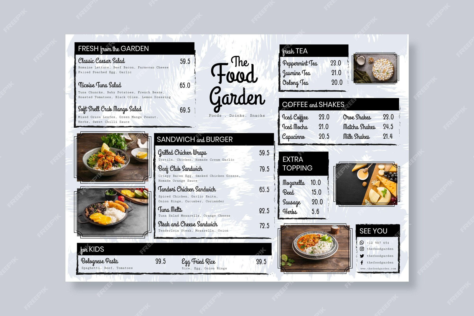 Restaurant Menu 画像 無料のベクター ストックフォト Psd