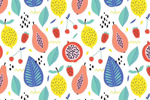 Organic flat summer background