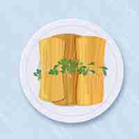 Free vector organic flat tamales illustrated