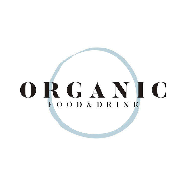 Free Vector organic food and drink logo vector