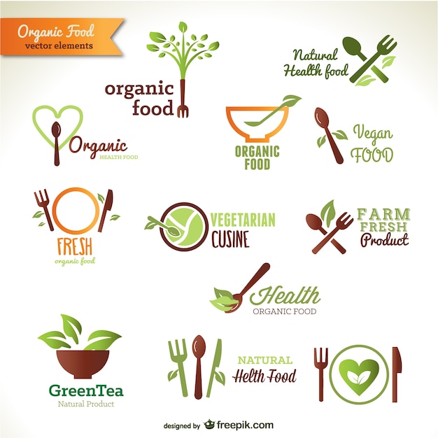 Organic food logos