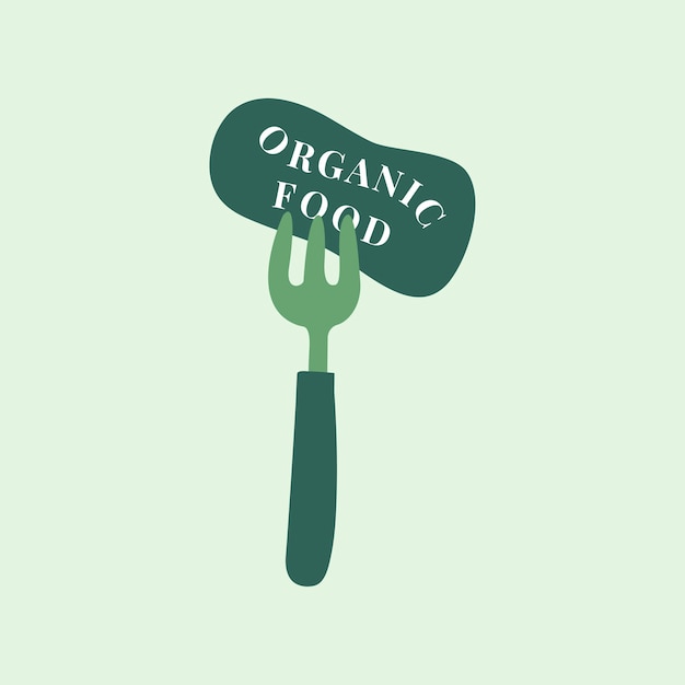 Free vector organic and healthy food icon