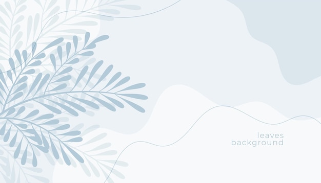 Free vector organic leaves white background design