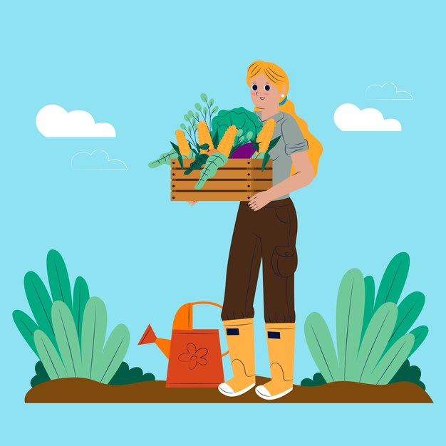 Концепция выращивания органических овощей