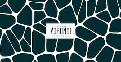 Free vector organic voronoi pattern blocks background