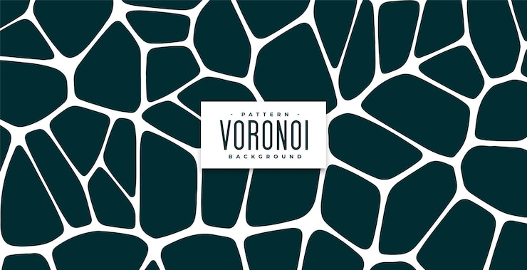 무료 Vector 유기 voronoi 패턴 블록 배경