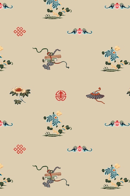 Oriental chinese art vector background