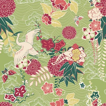 Oriental silk pattern