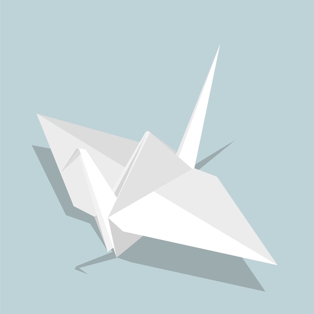 Vettore gratuito uccello origami