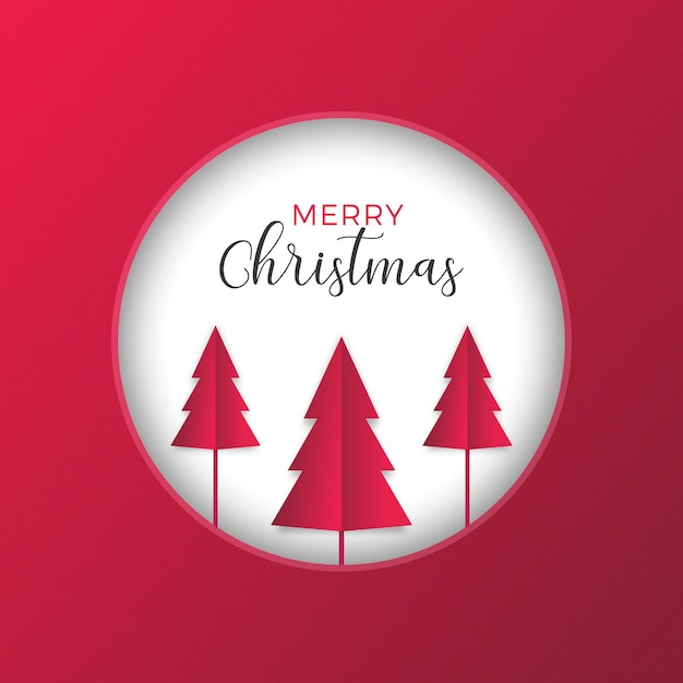 Free vector origami christmas background