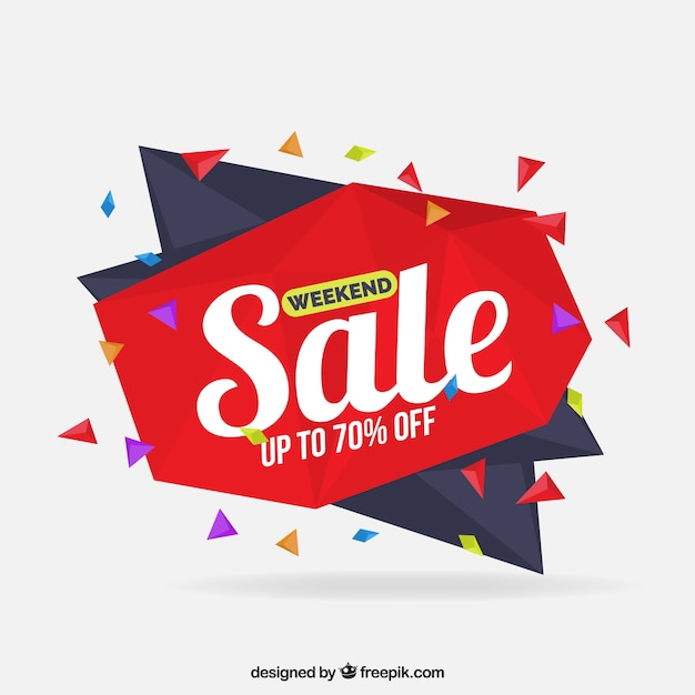 Origami sale background