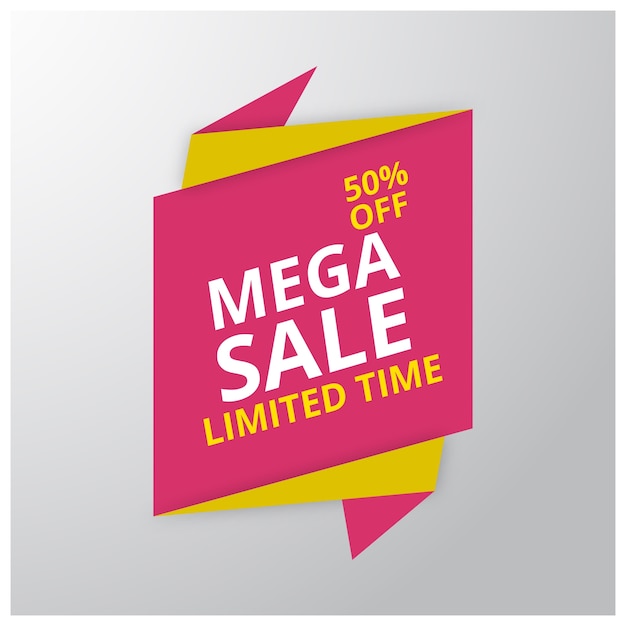 Только mega sale banner большая супер продажа