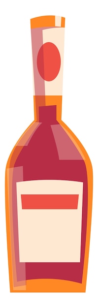 Free vector original bottle for alcoholic drink