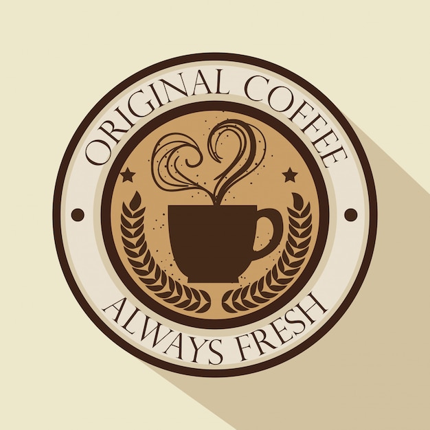 オリジナルのコーヒーのロゴ