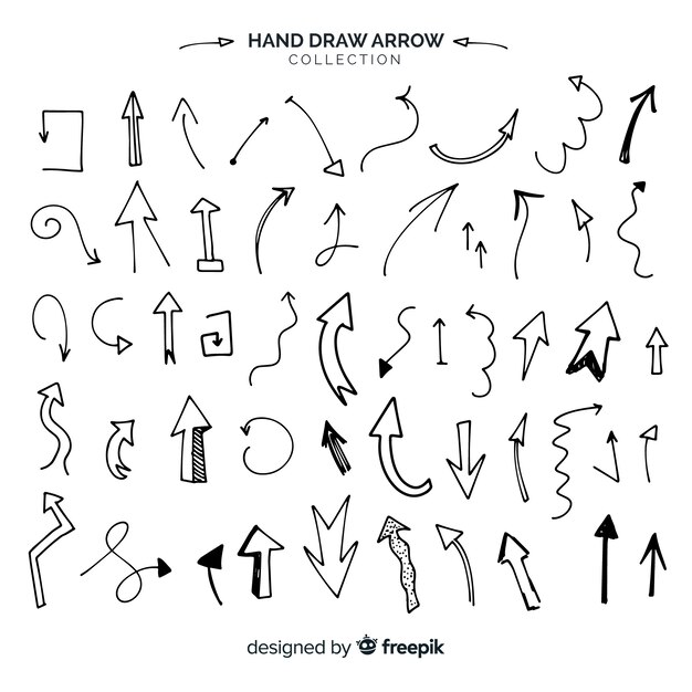 Original hand drawn arrow collection