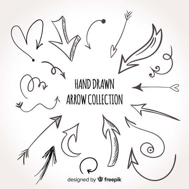 Original hand drawn arrow collection