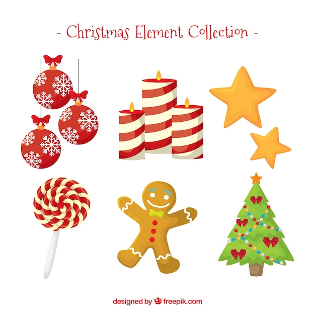 Original variety of christmas elements