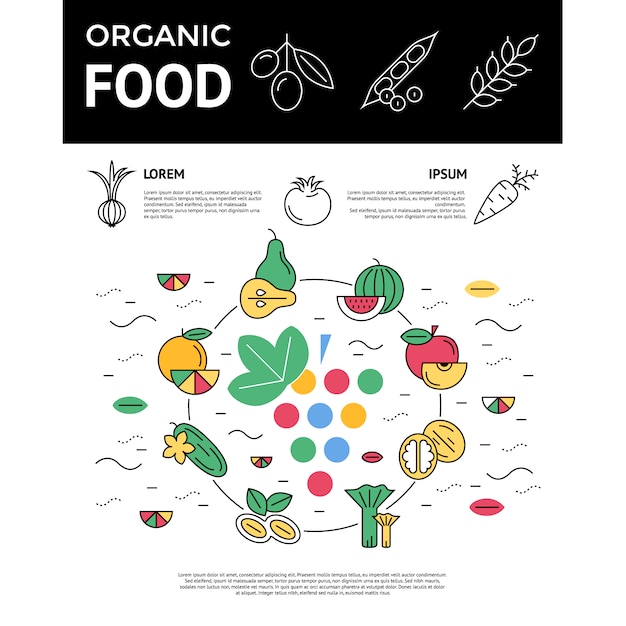 Ornaginc food background