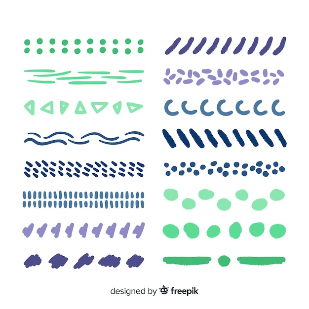 Free vector ornament divider collection