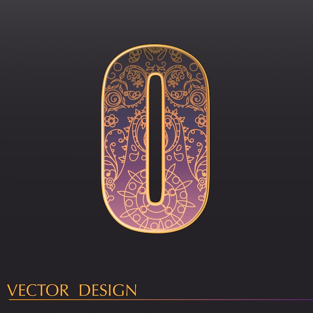 Free vector ornamental 0 background