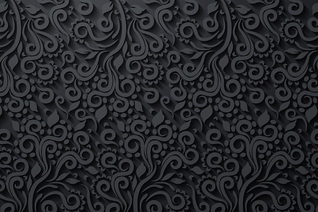 Ornamental abstract floral background