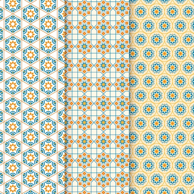 Ornamental arabic pattern collection