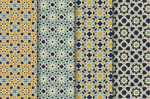 Ornamental arabic pattern collection