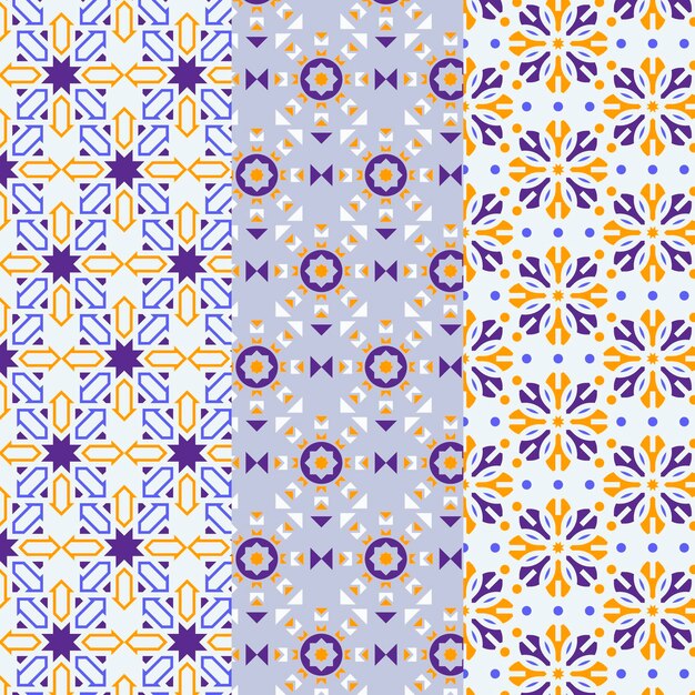 Ornamental arabic pattern collection