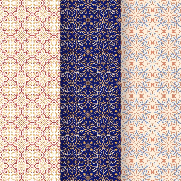 Ornamental arabic pattern collection