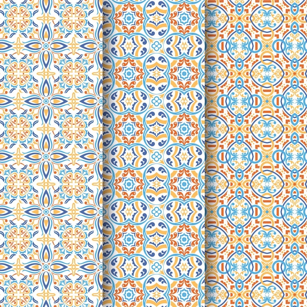 Ornamental arabic pattern collection